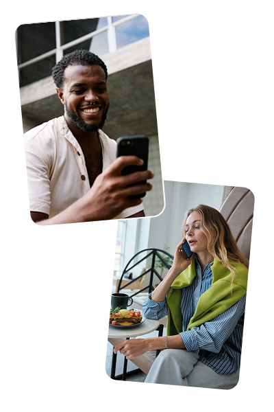 Happy customers and business owners